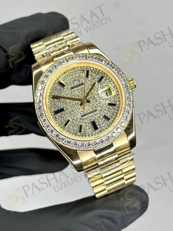 Rolex Day Date Gold Diamond A+++ Replica Watch