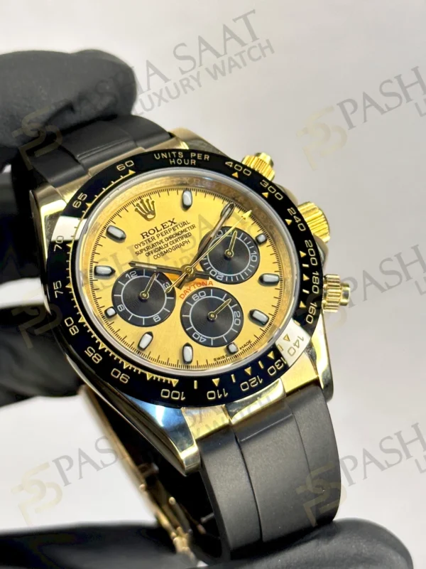 Rolex Daytona Gold Oysterflex Kordon Replika Saat