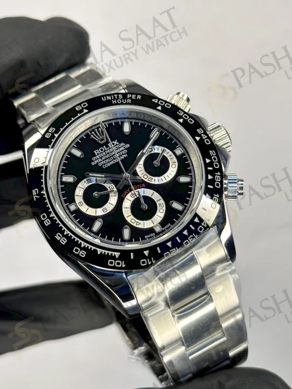 Rolex Daytona Siyah Seramik Bezel Siyah Kadran