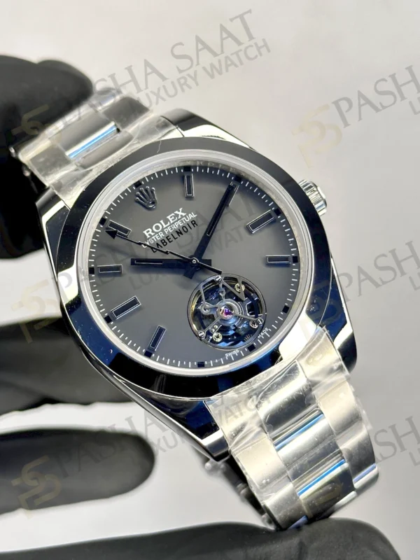 Rolex Milgauss Label Noir Tourbillon Replica Watch