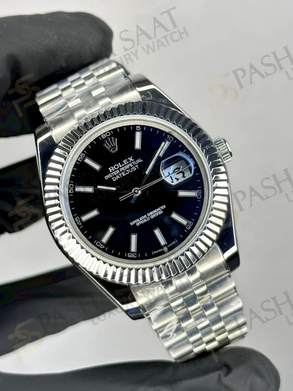 Rolex Datejust Siyah Kadran Jubilee Bilezik