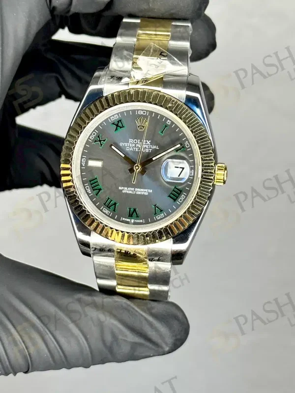 Rolex Datejust Wimbledon Yellow Gold Çift Renk Oyster