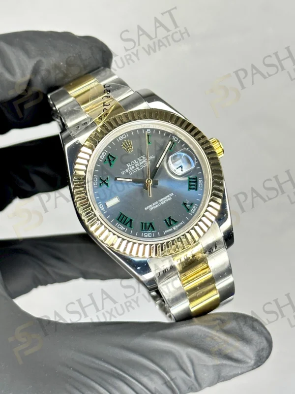 Rolex Datejust Wimbledon Yellow Gold Çift Renk Oyster