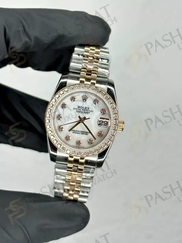 Rolex Datejust Diamond Bezel Mother of Pearl