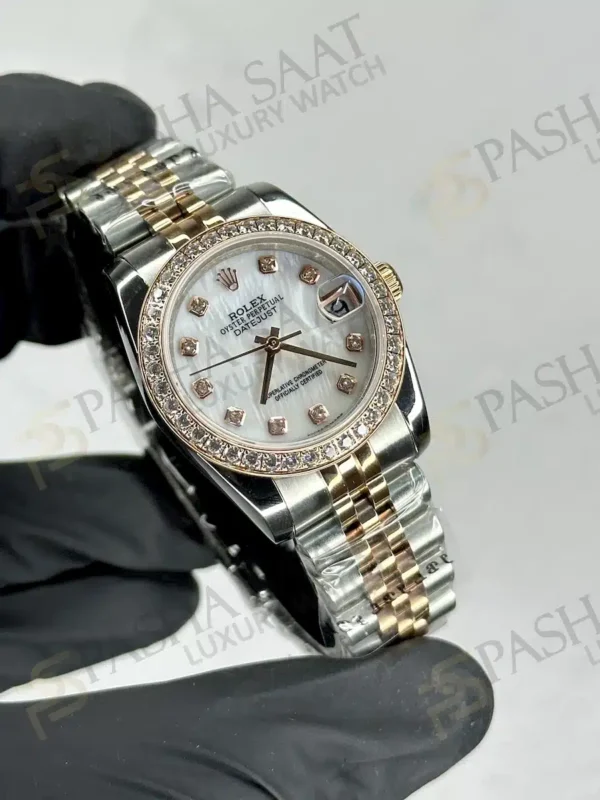 Rolex Datejust Diamond Bezel Mother of Pearl