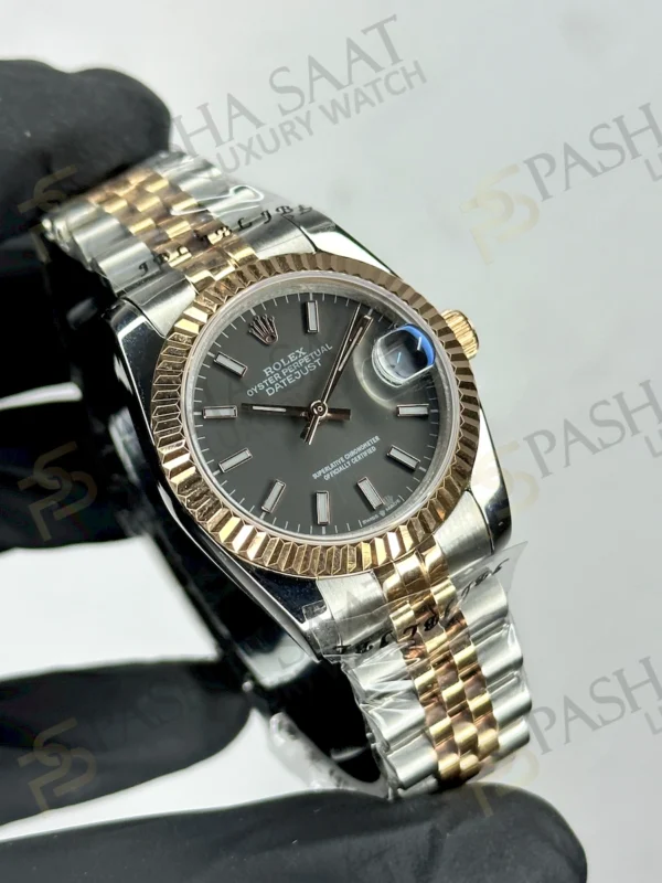Rolex Datejust Çift Renk Everose Gold Gri Kadran