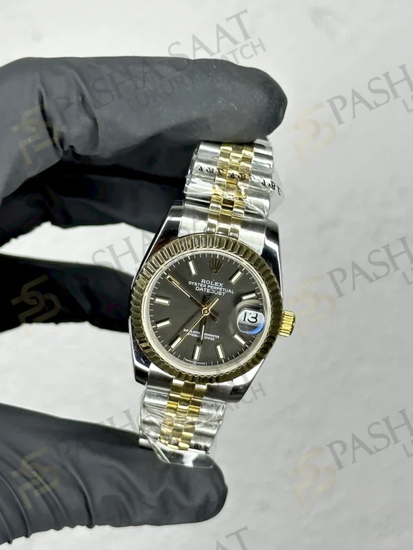Rolex Datejust Çift Renk Sarı Gri Kadran Saat