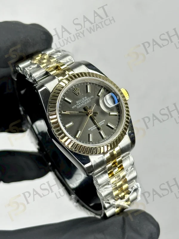 Rolex Datejust Çift Renk Sarı Gri Kadran Saat