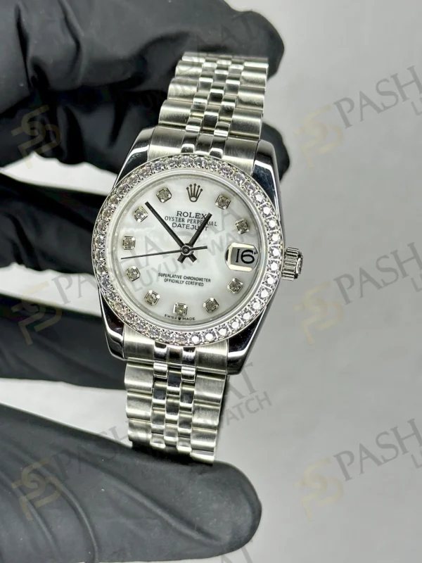 Rolex Datejust 31 Çelik Taşlı Kadran Taşlı Bezel