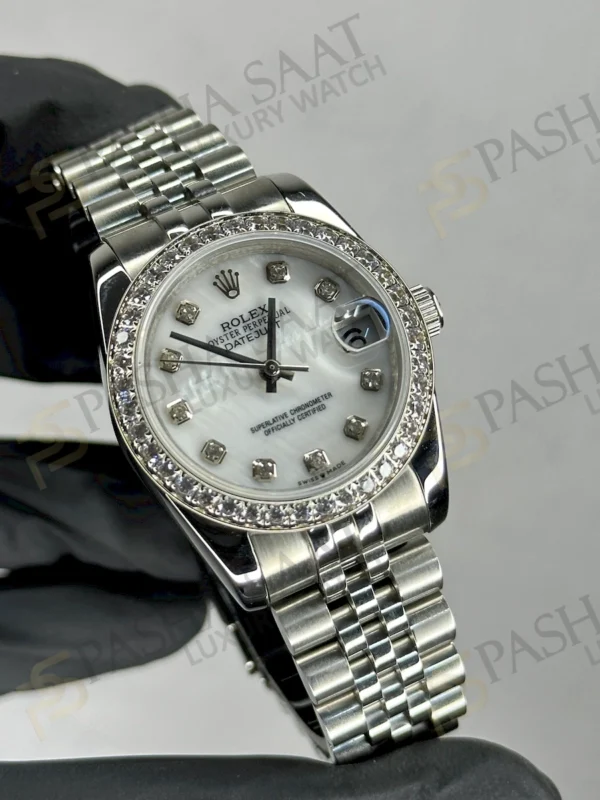 Rolex Datejust 31 Çelik Taşlı Kadran Taşlı Bezel