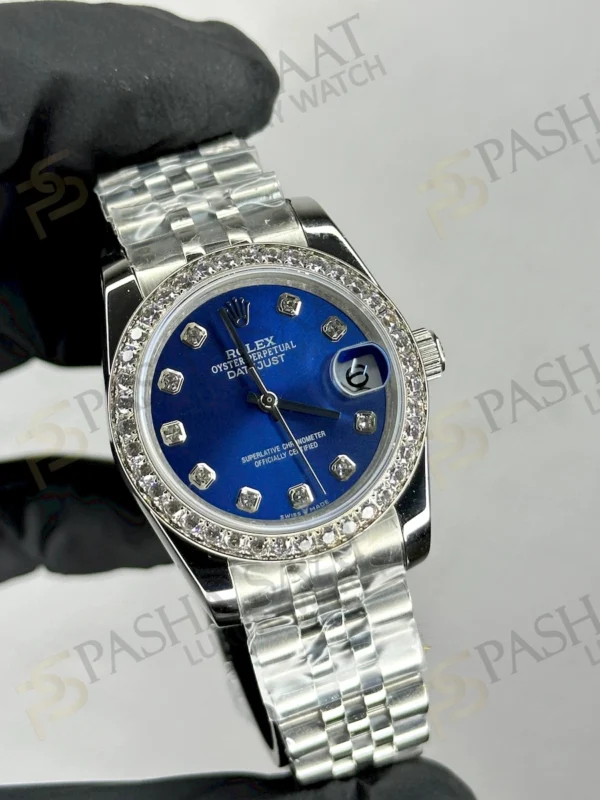 Rolex Datejust 31 Çelik Mavi Taşlı Kadran Taşlı Bezel