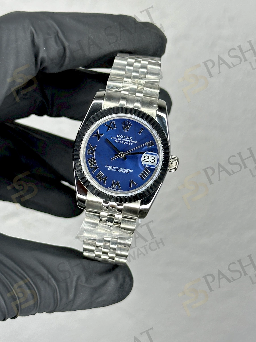 Rolex Datejust 31 Azure Mavi Replika Saat Rolex Datejust 31 Azure Mavi Replika Saat