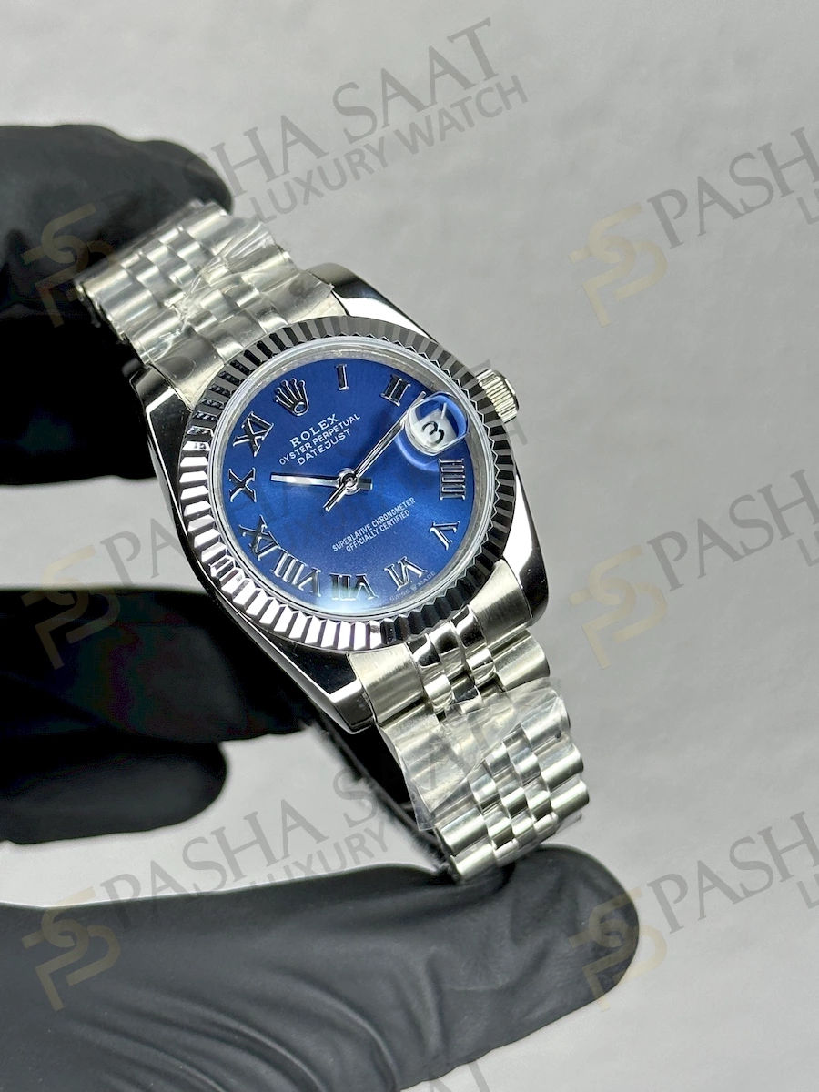 Rolex Datejust 31 Azure Mavi Replika Saat Rolex Datejust 31 Azure Mavi Replika Saat