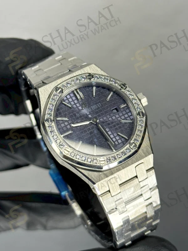 AP Royal Oak Taşlı Mavi Kadın Saati