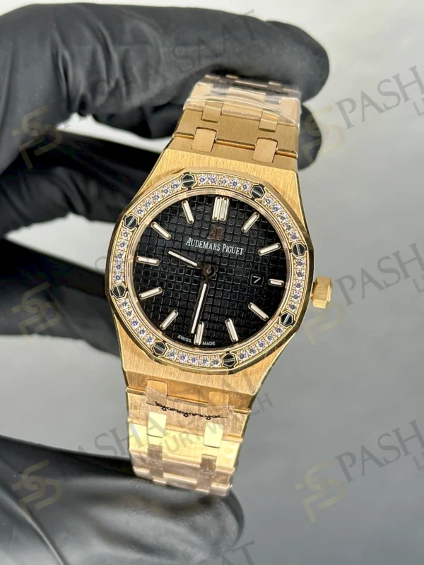 AP Royal Oak 33 Rose Gold Siyah Kadran