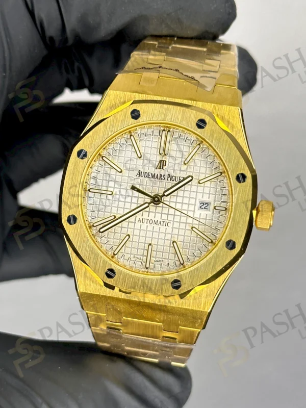 AP Otomatik Sarı Beyaz Kadran İmitasyon Saat