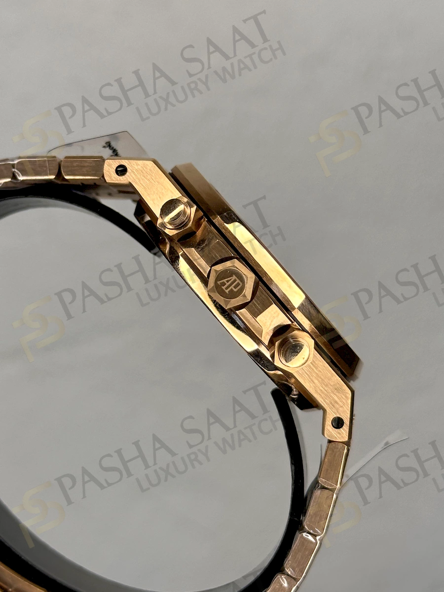 Audemars Piguet Royal Oak Chrono Rose Kahve Audemars Piguet Royal Oak Chrono Rose Kahve