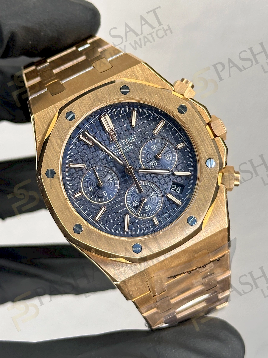 Audemars Piguet Royal Oak Mavi Kronolu Replika Saat Audemars Piguet Royal Oak Mavi Kronolu Replika Saat