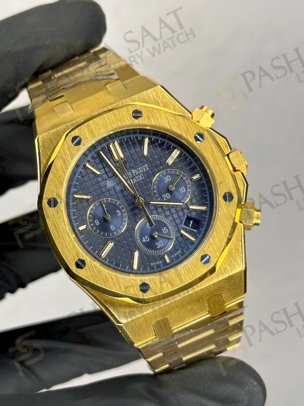 AP Royal Oak Sarı Kronolu Replika Saat
