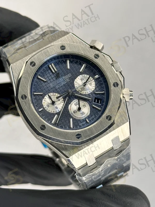 Audemars Piguet Mavi Beyaz Chronograph Royal Oak