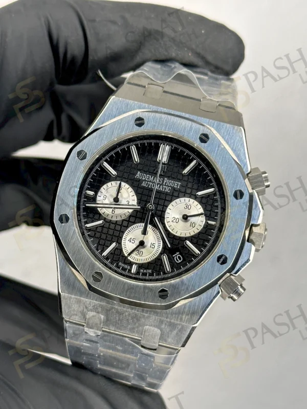 Audemars Piguet Siyah Kadran Beyaz Chrono Replika