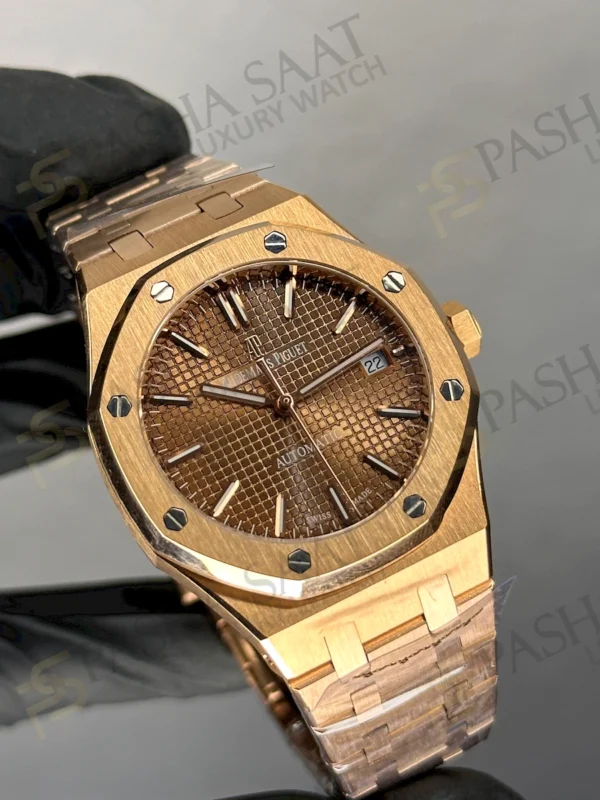 AP Royal Oak 37 Rose Gold Kahve Otomatik Saat