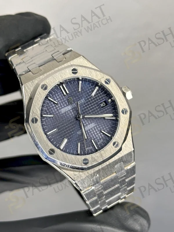 Ap Royal Oak 37 Unisex Çelik Mavi Saat