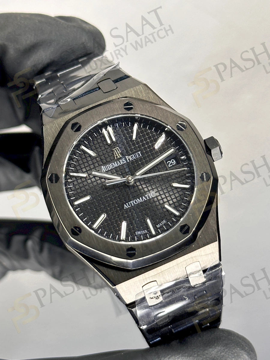 Audemars Piguet PVD Siyah Kadran Replika Saat Audemars Piguet PVD Siyah Kadran Replika Saat