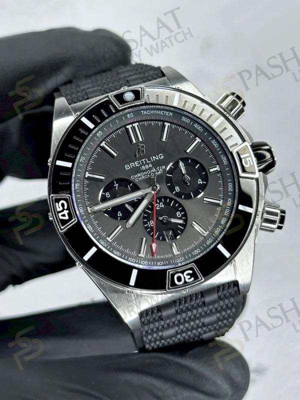 Breitling Chronomat Grey Rubber Strap