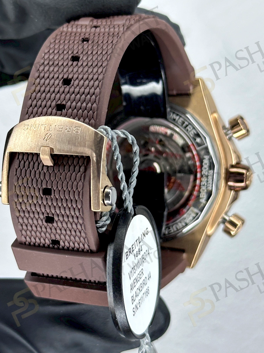 Breitling Chronomat Rose Gold Kahve Silikon Kordon Breitling Chronomat Rose Gold Kahve Silikon Kordon