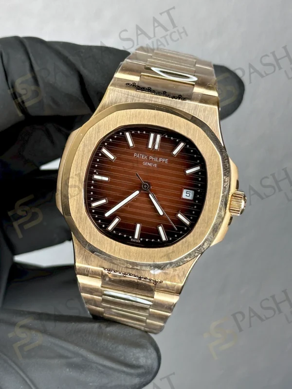 Patek Philippe Nautilus Rose Kahve Çelik Saat