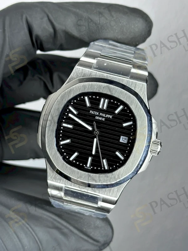 Patek Philippe Nautilus Siyah Çelik Erkek Kol Saati