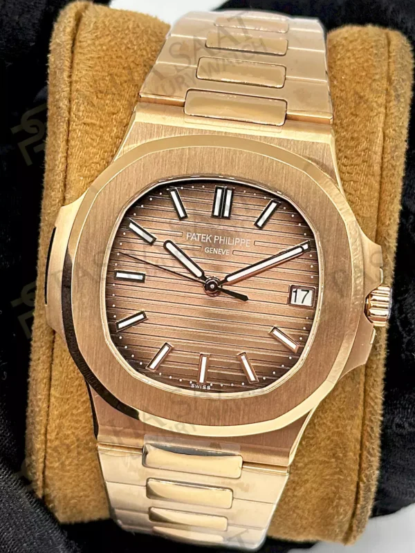 Eta Saat - Pasha Saat Patek Philippe Nautilus Rose Gold