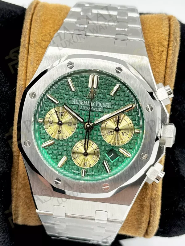 AP Royal Oak Chronograph 26332PT Yeşil Sarı Kadran