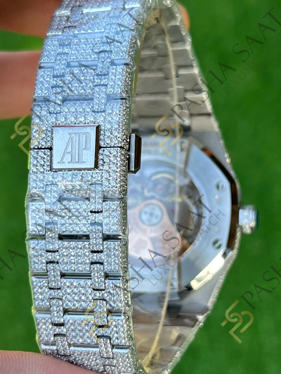 Audemars Piguet Royal Oak 15400 Taşlı Arap Rakamlı Superclone Saat - Görsel 5