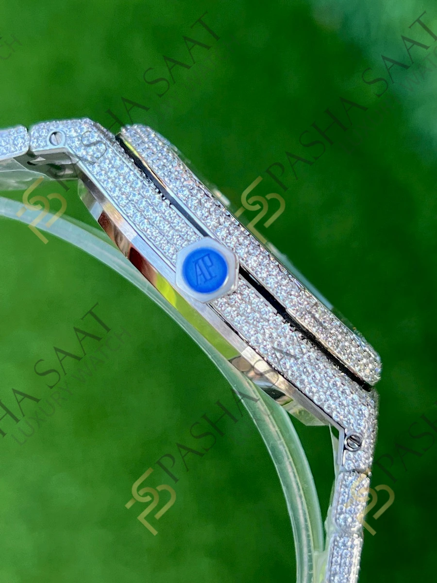 Audemars Piguet Royal Oak 15400 Taşlı Index Superclone Saat Audemars Piguet Royal Oak 15400 Taşlı Index Superclone Saat - Görsel 4