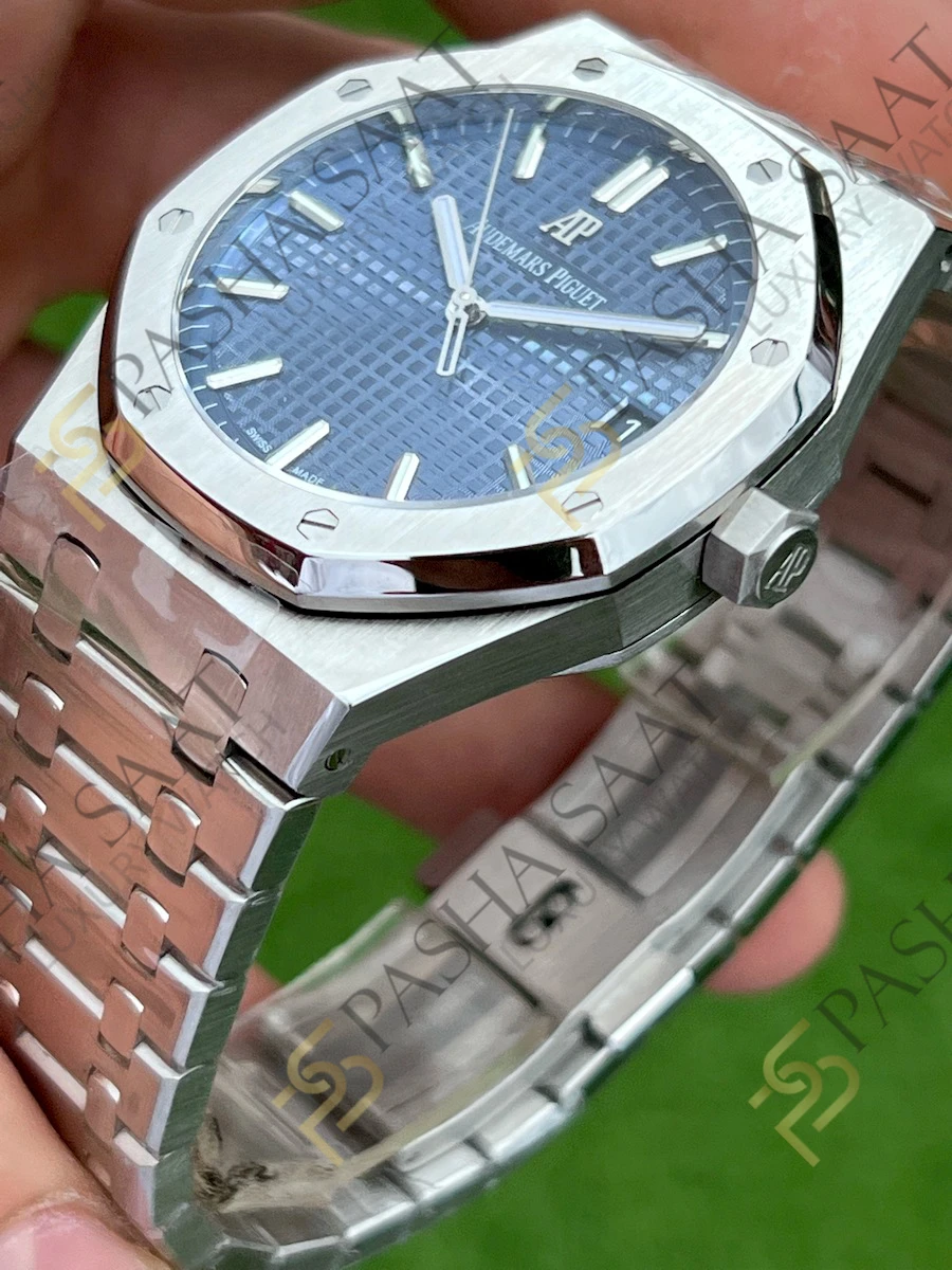Audemars Piguet Royal Oak 15500ST Mavi 2 Kadran Superclone Saat Audemars Piguet Royal Oak 15500ST Mavi 2 Kadran Superclone Saat - Görsel 2
