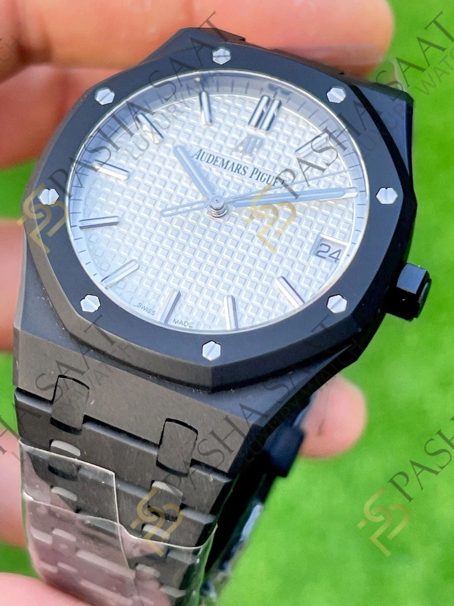Audemars Piguet Royal Oak 15500 DLC Beyaz Kadran Superclone Saat Audemars Piguet Royal Oak 15500 DLC Beyaz Kadran Superclone Saat - Görsel 2