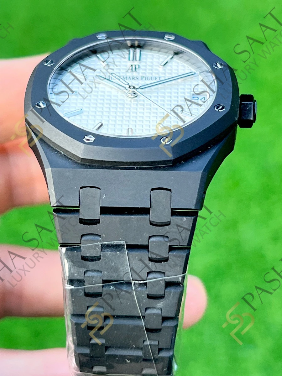 Audemars Piguet Royal Oak 15500 DLC Beyaz Kadran Superclone Saat Audemars Piguet Royal Oak 15500 DLC Beyaz Kadran Superclone Saat - Görsel 3