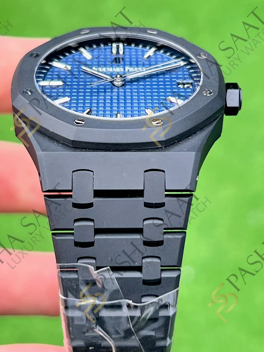 Audemars Piguet Royal Oak 15500 DLC Mavi Kadran Superclone Saat Audemars Piguet Royal Oak 15500 DLC Mavi Kadran Superclone Saat - Görsel 3