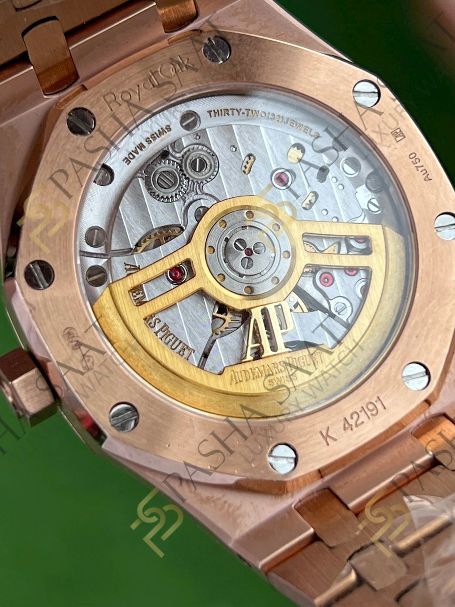 Audemars Piguet Royal Oak 15500 Rose Gold Mavi Kadran Superclone Saat Audemars Piguet Royal Oak 15500 Rose Gold Mavi Kadran Superclone Saat - Görsel 6
