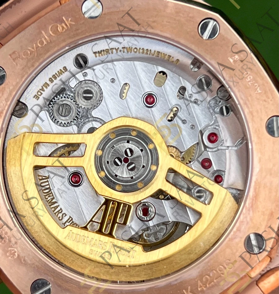 Audemars Piguet Royal Oak 15500 Rose Gold Siyah Kadran Deri Kordon Superclone Saat Audemars Piguet Royal Oak 15500 Rose Gold Siyah Kadran Deri Kordon Superclone Saat - Görsel 2