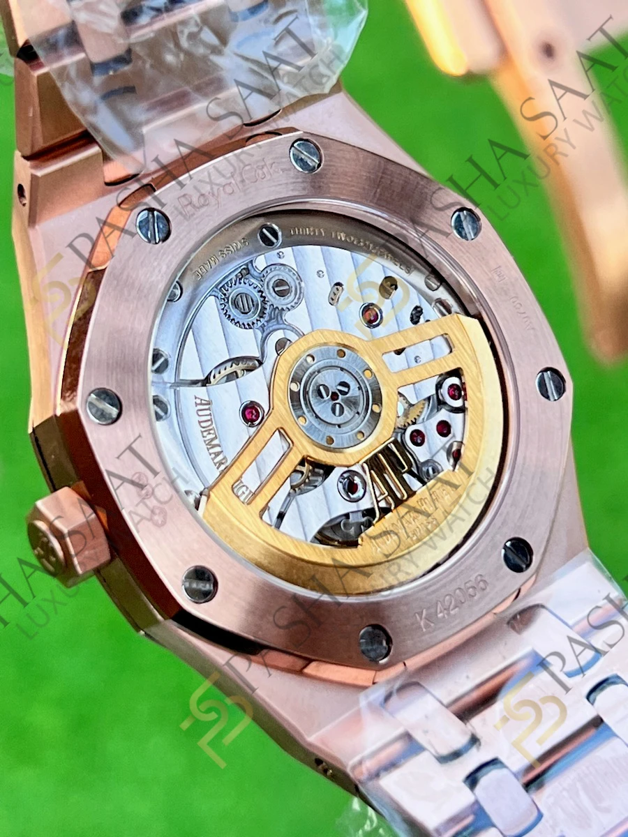 Audemars Piguet Royal Oak 15500 Rose Gold Siyah Kadran Superclone Saat Audemars Piguet Royal Oak 15500 Rose Gold Siyah Kadran Superclone Saat - Görsel 6