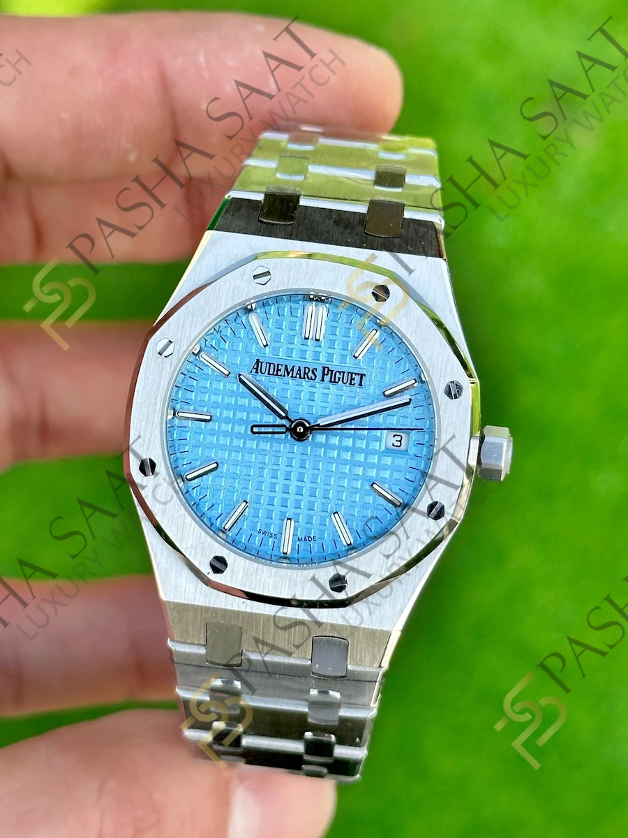 Audemars Piguet Royal Oak 34mm Buz Mavi Kadran Superclone Saat Audemars Piguet Royal Oak 34mm Buz Mavi Kadran Superclone Saat