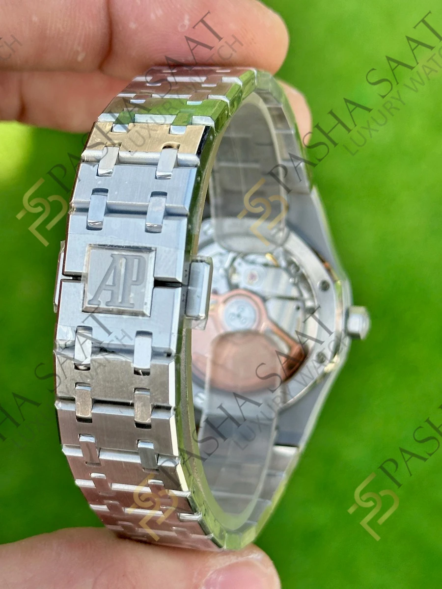 Audemars Piguet Royal Oak 34mm Buz Mavi Kadran Superclone Saat Audemars Piguet Royal Oak 34mm Buz Mavi Kadran Superclone Saat - Görsel 5