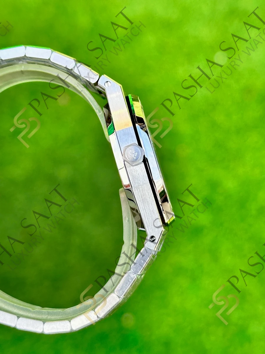 Audemars Piguet Royal Oak 34mm Taşlı Bezel Buz Mavi Kadran Superclone Saat Audemars Piguet Royal Oak 34mm Taşlı Bezel Buz Mavi Kadran Superclone Saat - Görsel 4