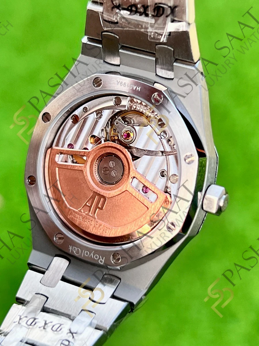 Audemars Piguet Royal Oak 34mm Taşlı Bezel Mavi Kadran Eta Saat Audemars Piguet Royal Oak 34mm Taşlı Bezel Mavi Kadran Eta Saat - Görsel 6