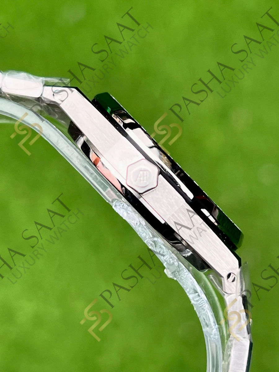 Audemars Piguet Royal Oak 34mm Taşlı Bezel Mavi Kadran Superclone Saat Audemars Piguet Royal Oak 34mm Taşlı Bezel Mavi Kadran Superclone Saat - Görsel 4