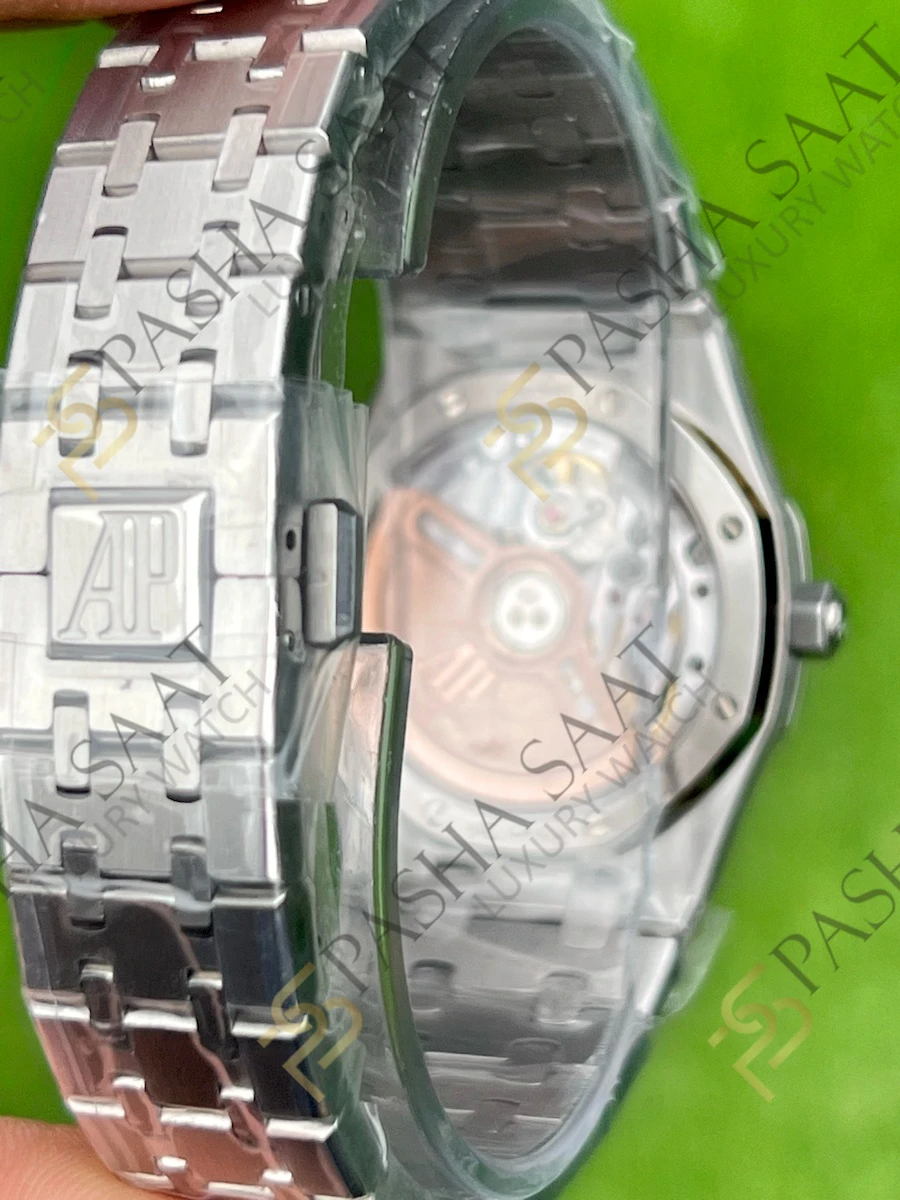 Audemars Piguet Royal Oak 34mm Taşlı Bezel Mavi Kadran Superclone Saat Audemars Piguet Royal Oak 34mm Taşlı Bezel Mavi Kadran Superclone Saat - Görsel 5