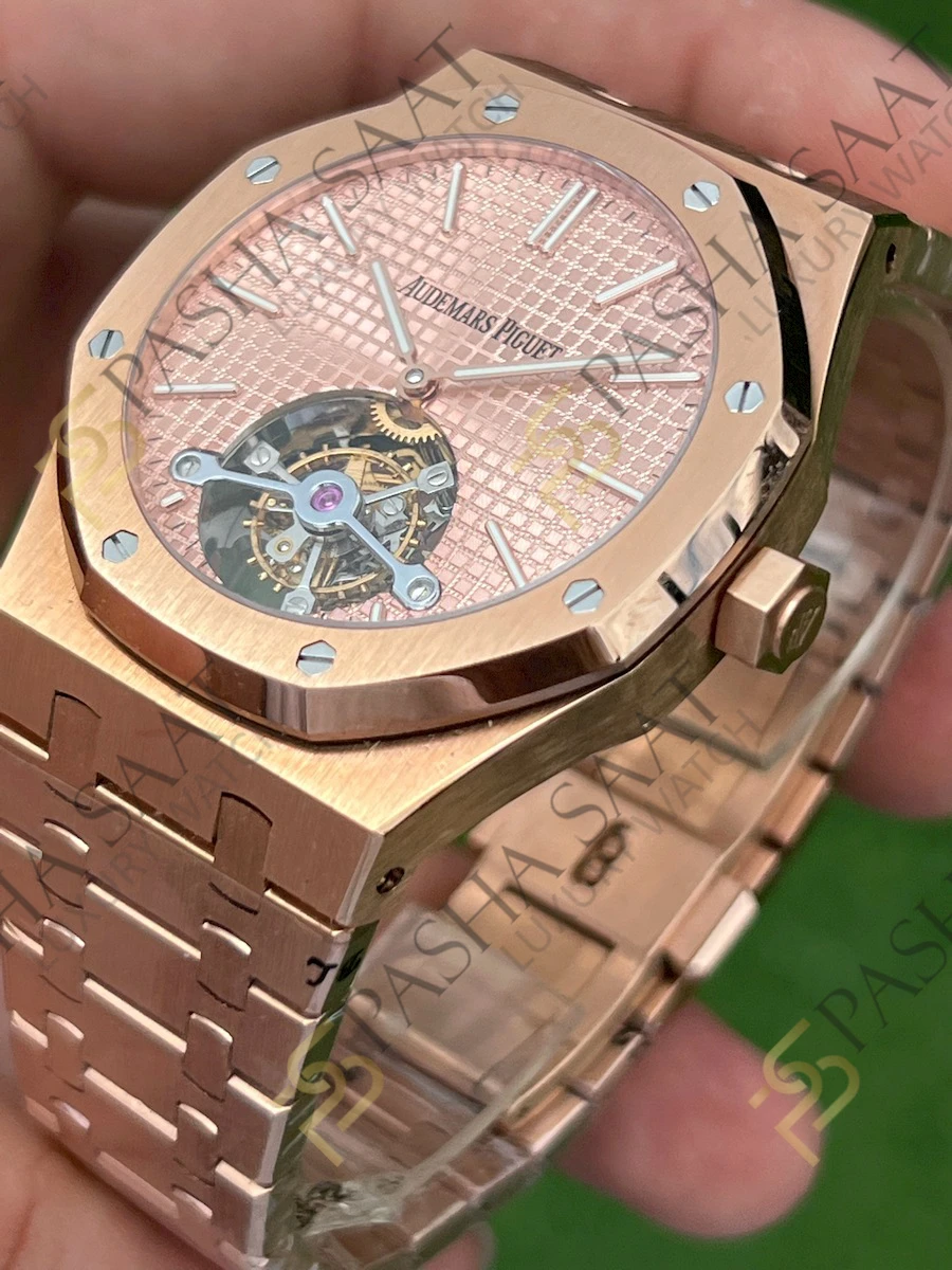 Audemars Piguet Royal Oak 41 Rose Gold Rose Kadran Superclone Saat - Görsel 2